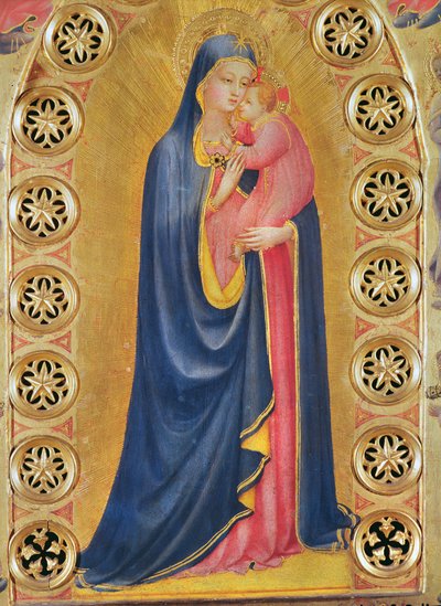 Virgin and Child also called Virgin and the Star (detail) by Fra Angelico